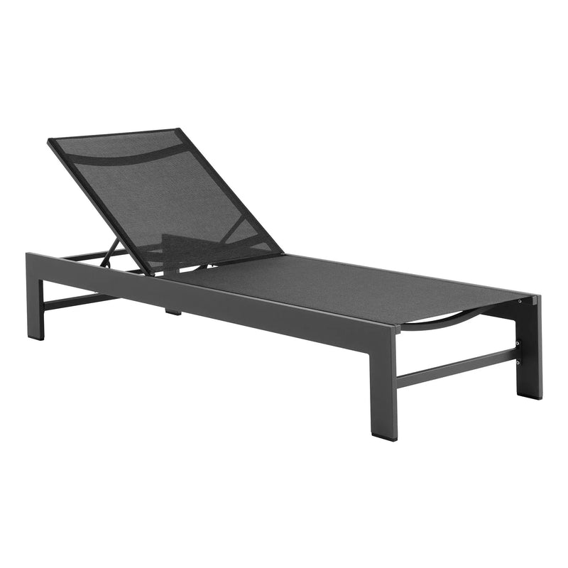 Tahoe Outdoor Patio Mesh and Aluminum Chaise Lounge by Modway by HouseOfZazla