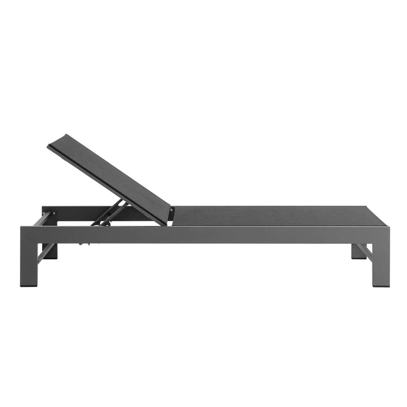 Tahoe Outdoor Patio Mesh and Aluminum Chaise Lounge by Modway by HouseOfZazla