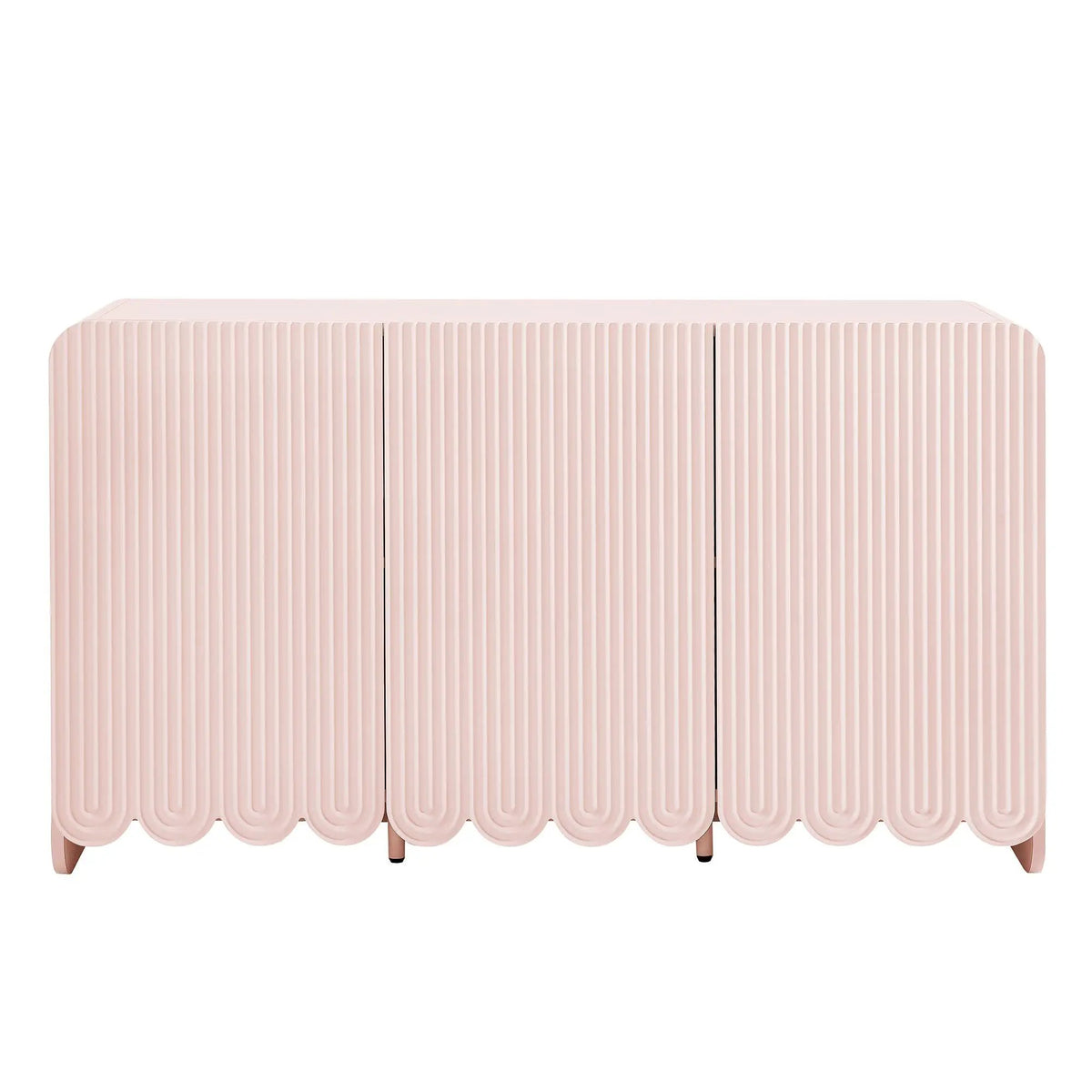 Dahlia Fluted and Scalloped Sideboard Storage Cabinet by HouseOfZazla