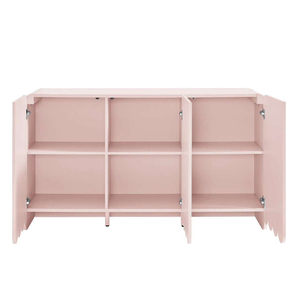 Dahlia Fluted and Scalloped Sideboard Storage Cabinet by HouseOfZazla