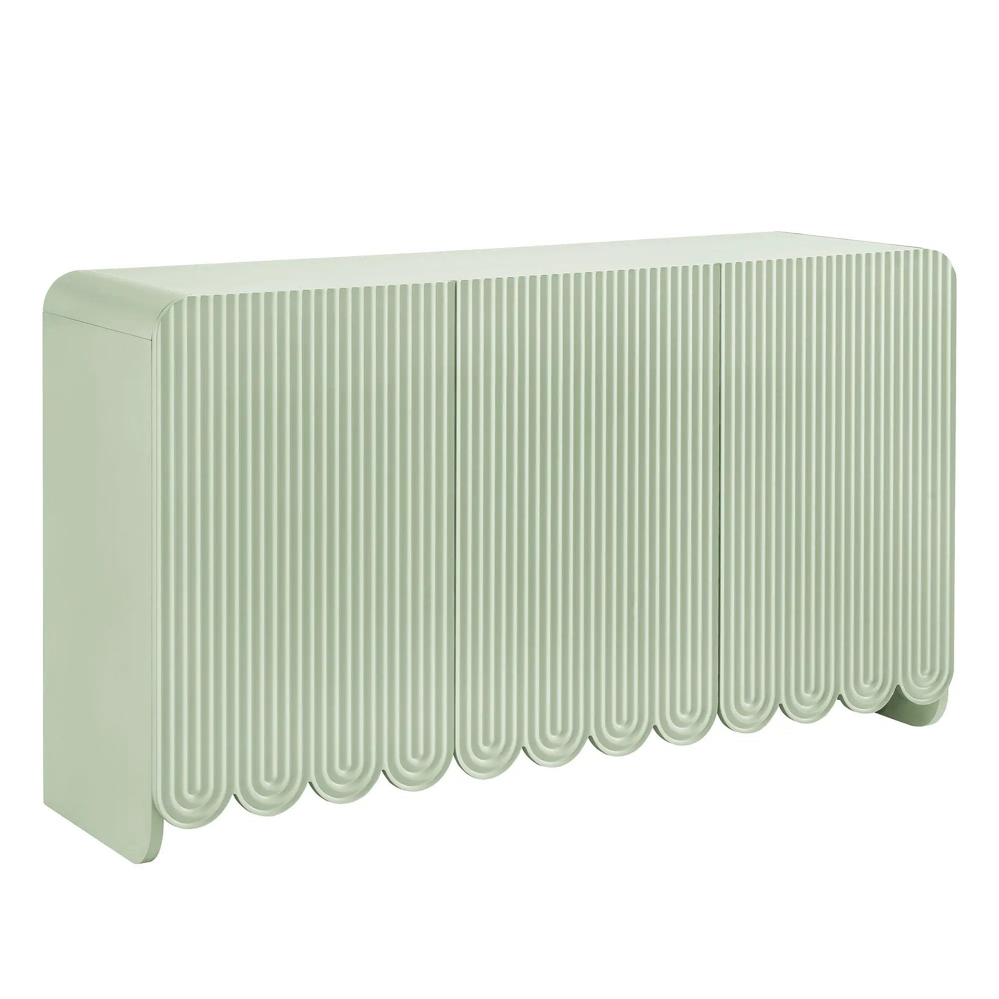 Dahlia Fluted and Scalloped Sideboard Storage Cabinet by HouseOfZazla
