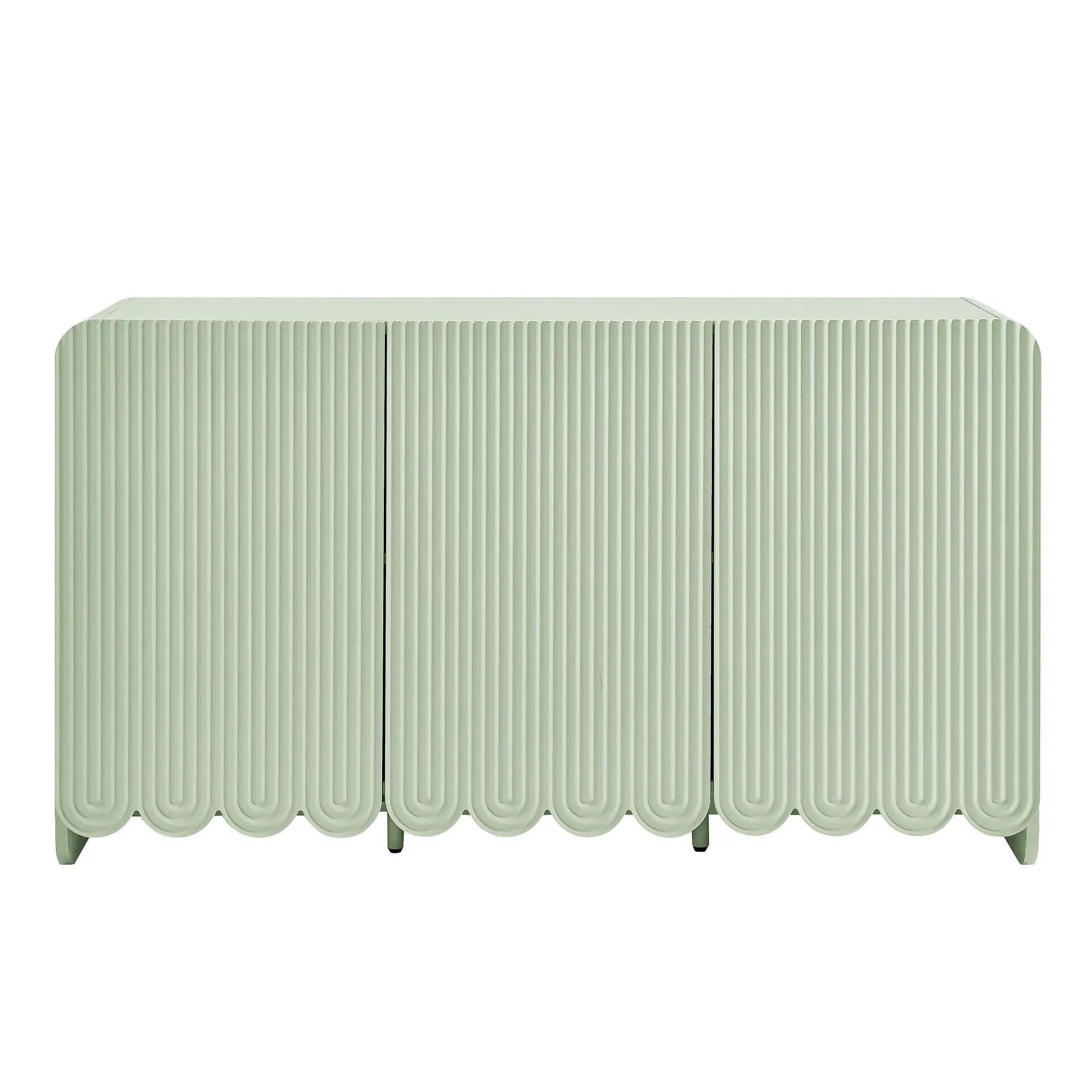 Dahlia Fluted and Scalloped Sideboard Storage Cabinet by HouseOfZazla