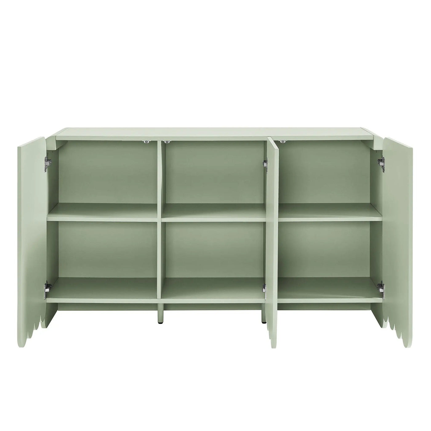Dahlia Fluted and Scalloped Sideboard Storage Cabinet by HouseOfZazla