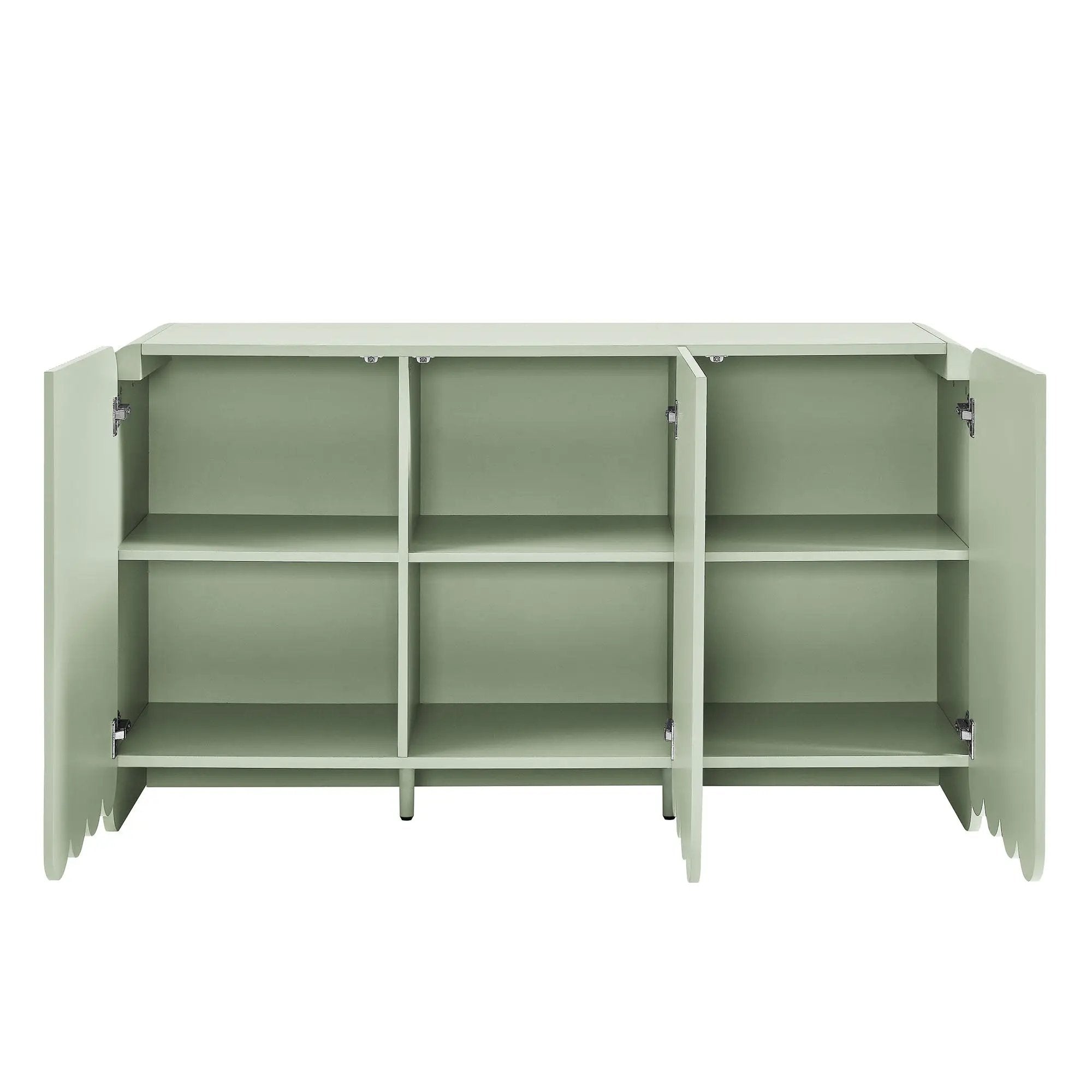 Dahlia Fluted and Scalloped Sideboard Storage Cabinet by HouseOfZazla