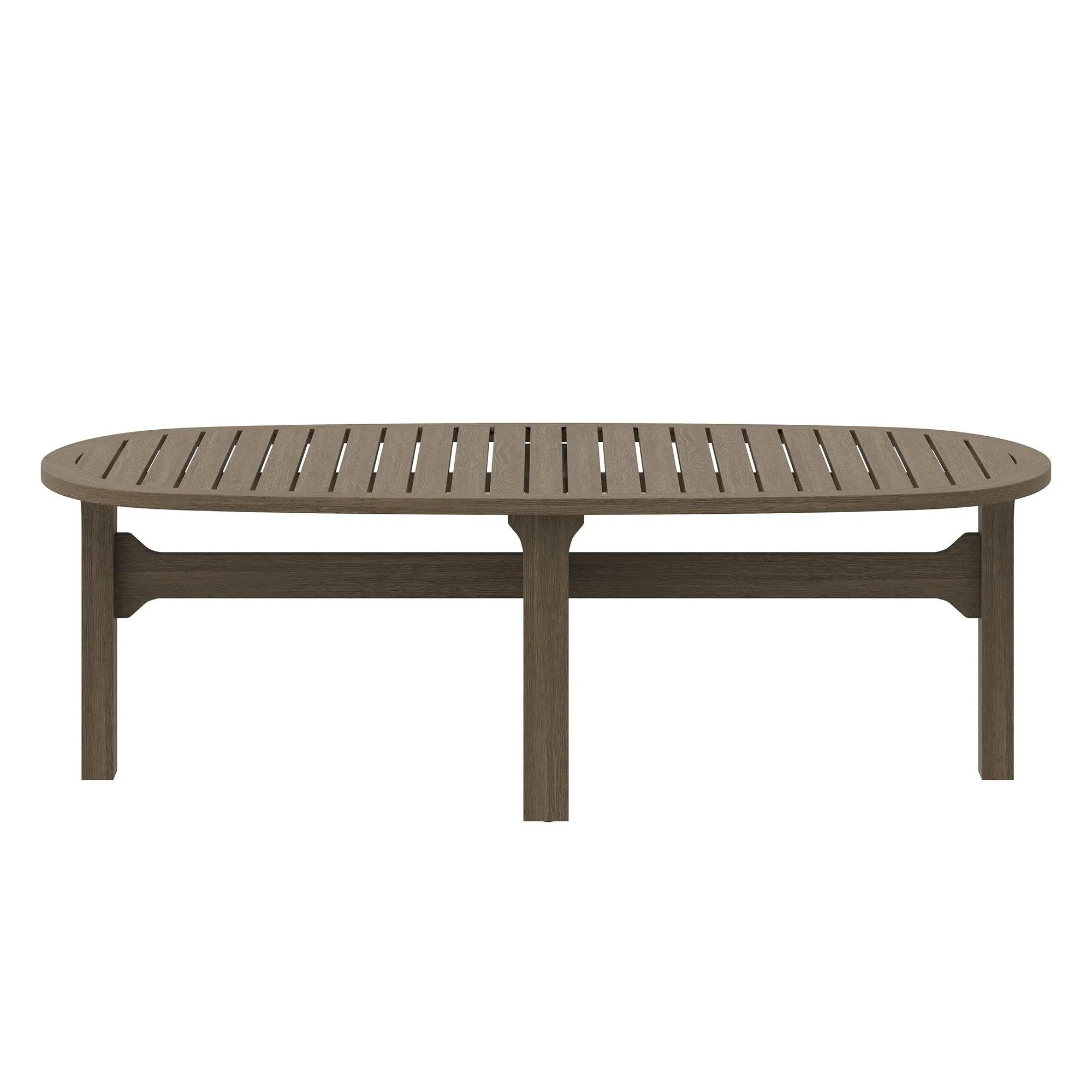 Saratoga Oval Outdoor Patio Teak Wood Coffee Table by Modway by HouseOfZazla