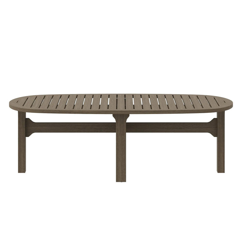 Saratoga Oval Outdoor Patio Teak Wood Coffee Table by Modway by HouseOfZazla