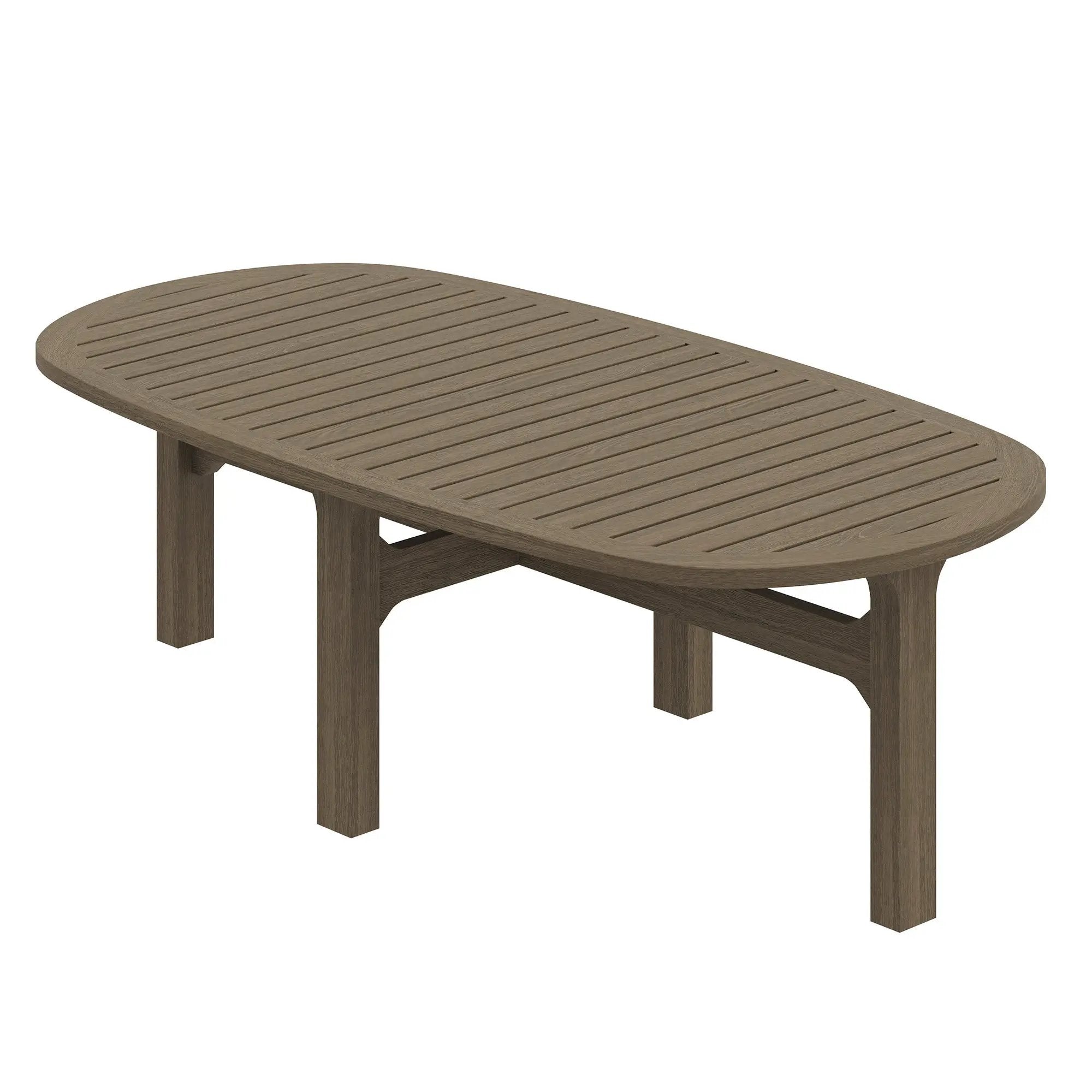 Saratoga Oval Outdoor Patio Teak Wood Coffee Table by Modway by HouseOfZazla