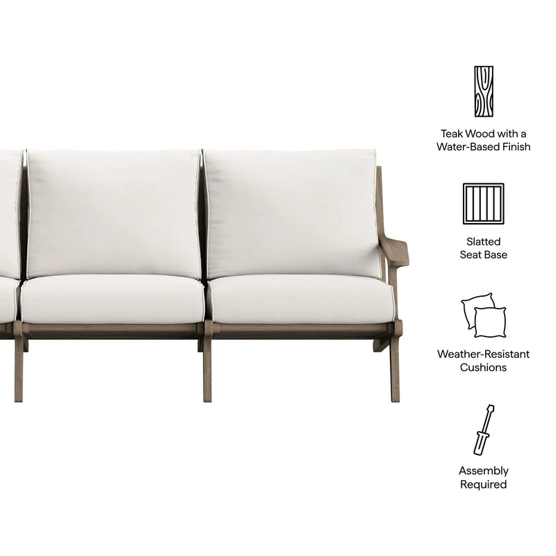 Saratoga Outdoor Patio Teak Sofa by Modway by HouseOfZazla