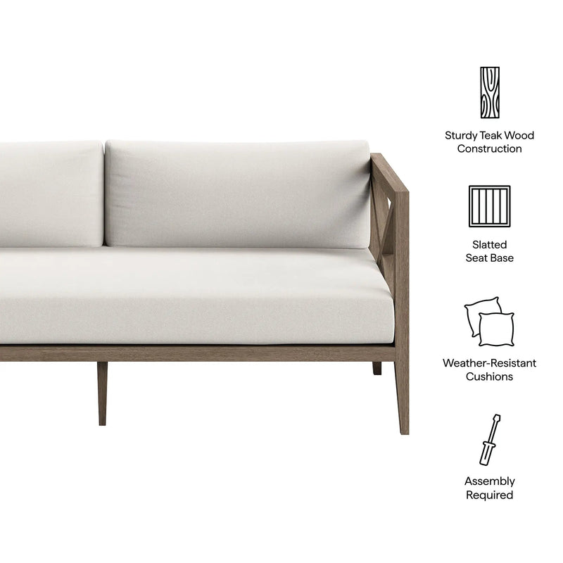 Northlake Outdoor Patio Teak Loveseat by Modway by HouseOfZazla