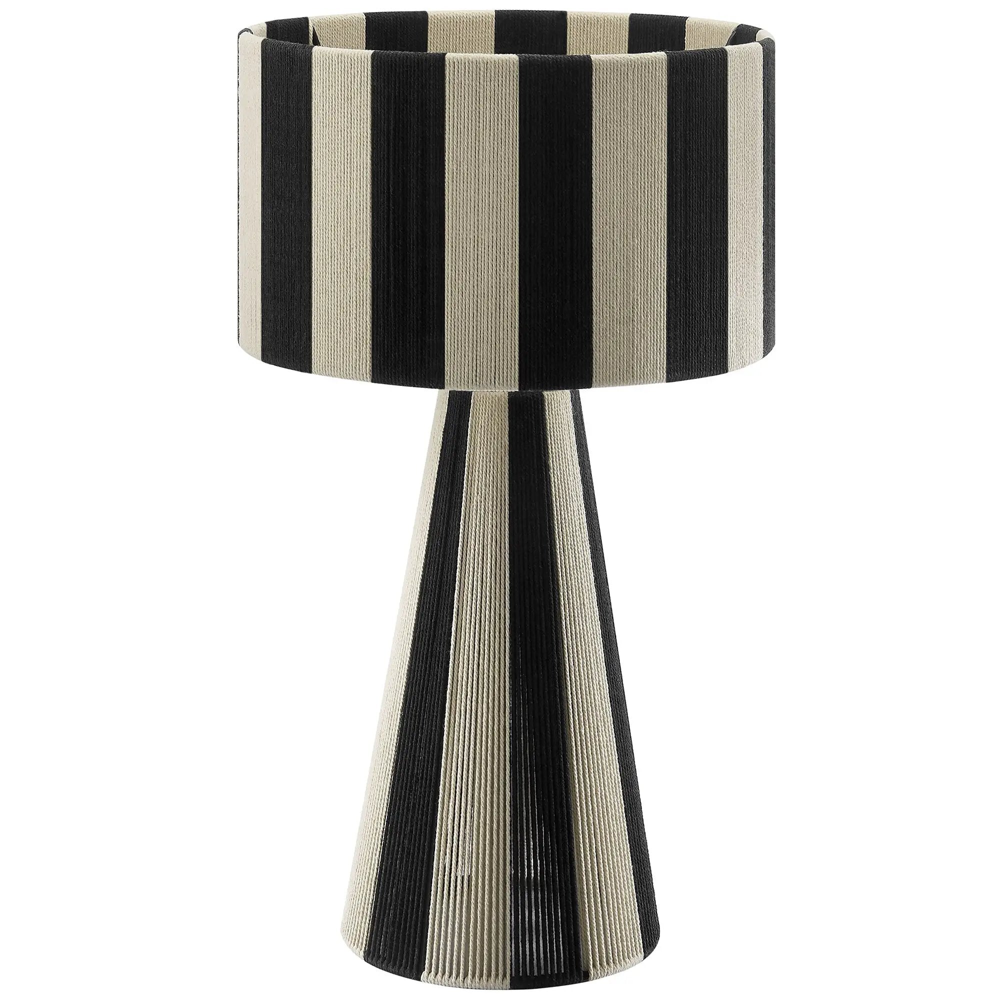Renae Handwoven Cotton Thread Striped Table Lamp by Modway by HouseOfZazla