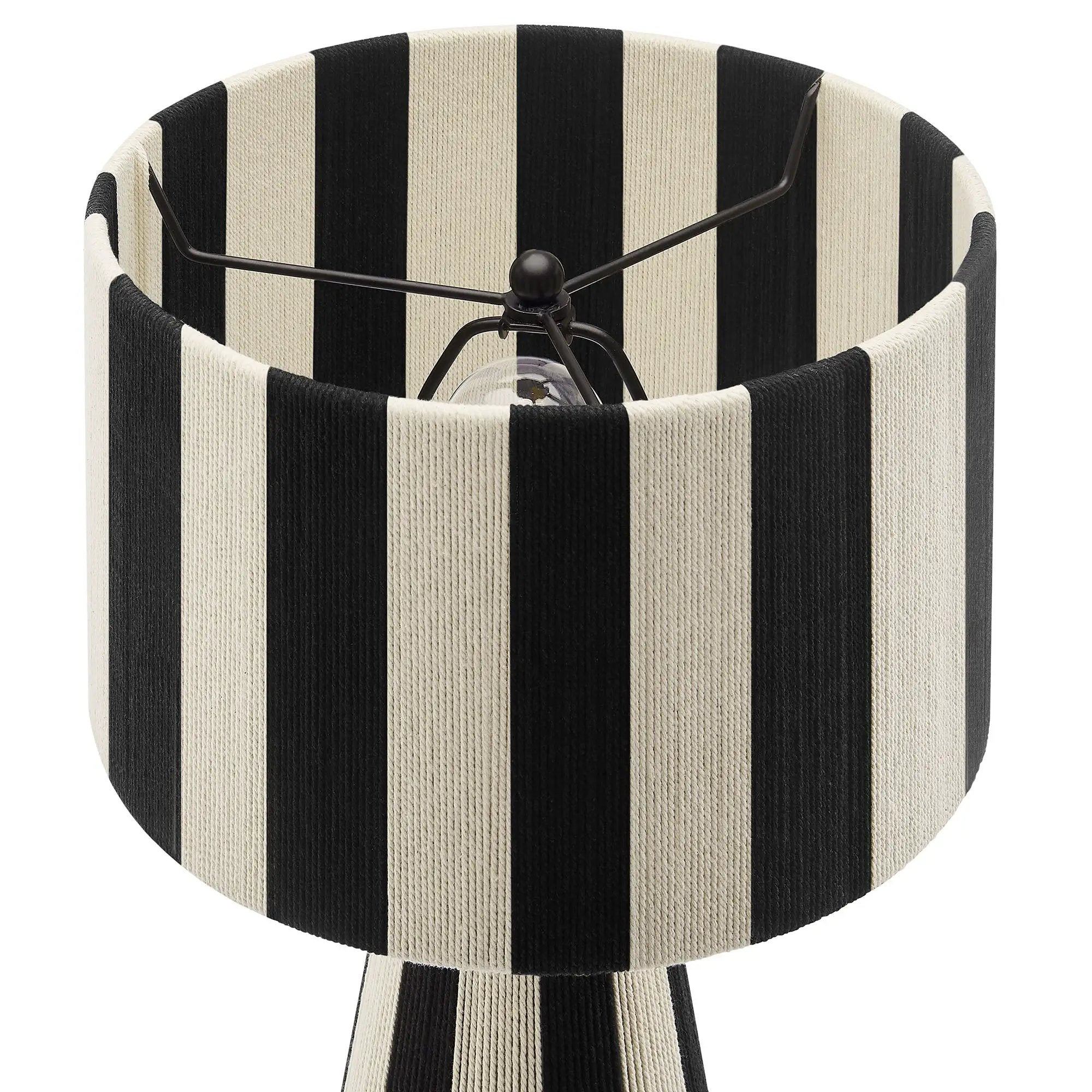 Renae Handwoven Cotton Thread Striped Table Lamp by Modway by HouseOfZazla