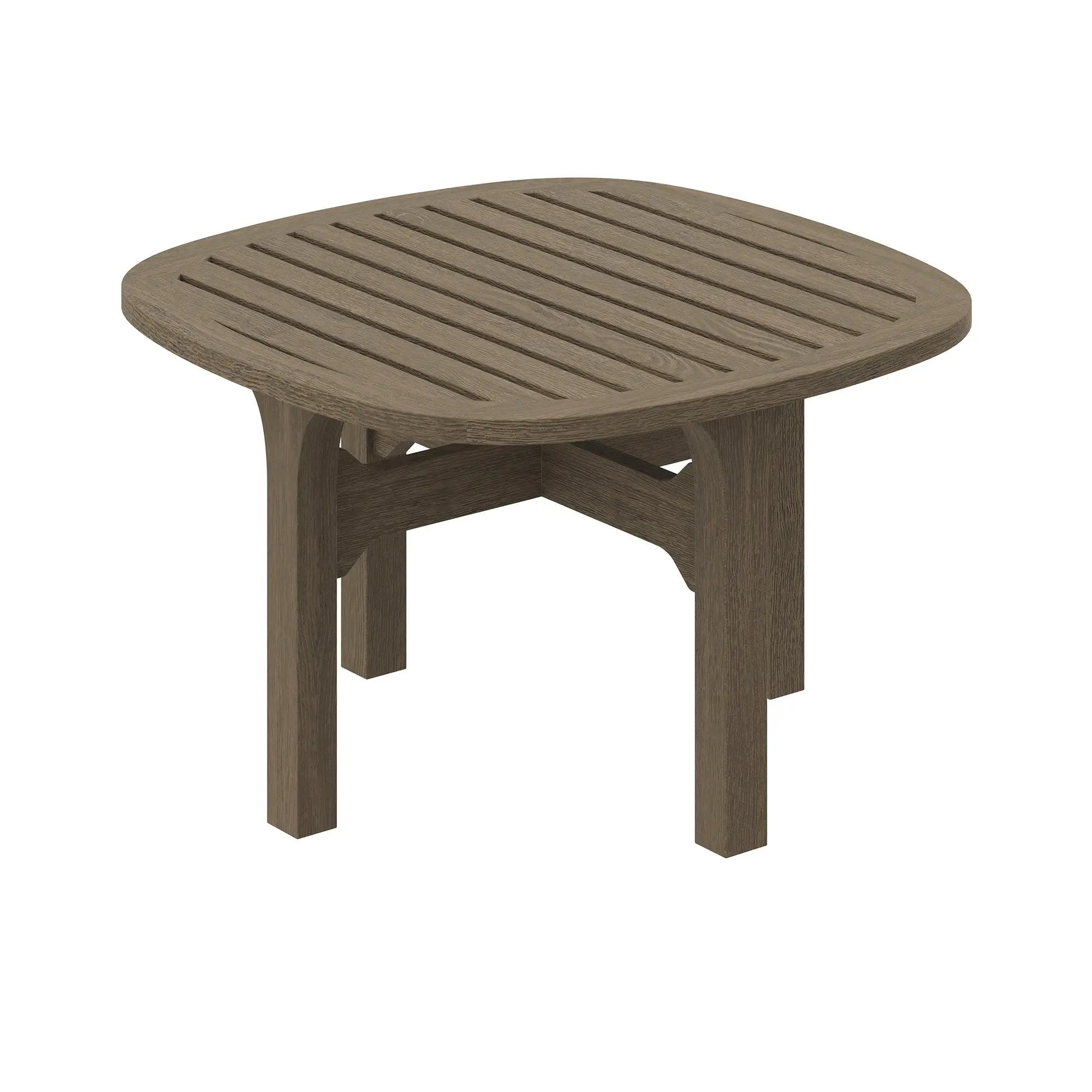 Saratoga Square Outdoor Patio Teak Wood Side Table by Modway by HouseOfZazla