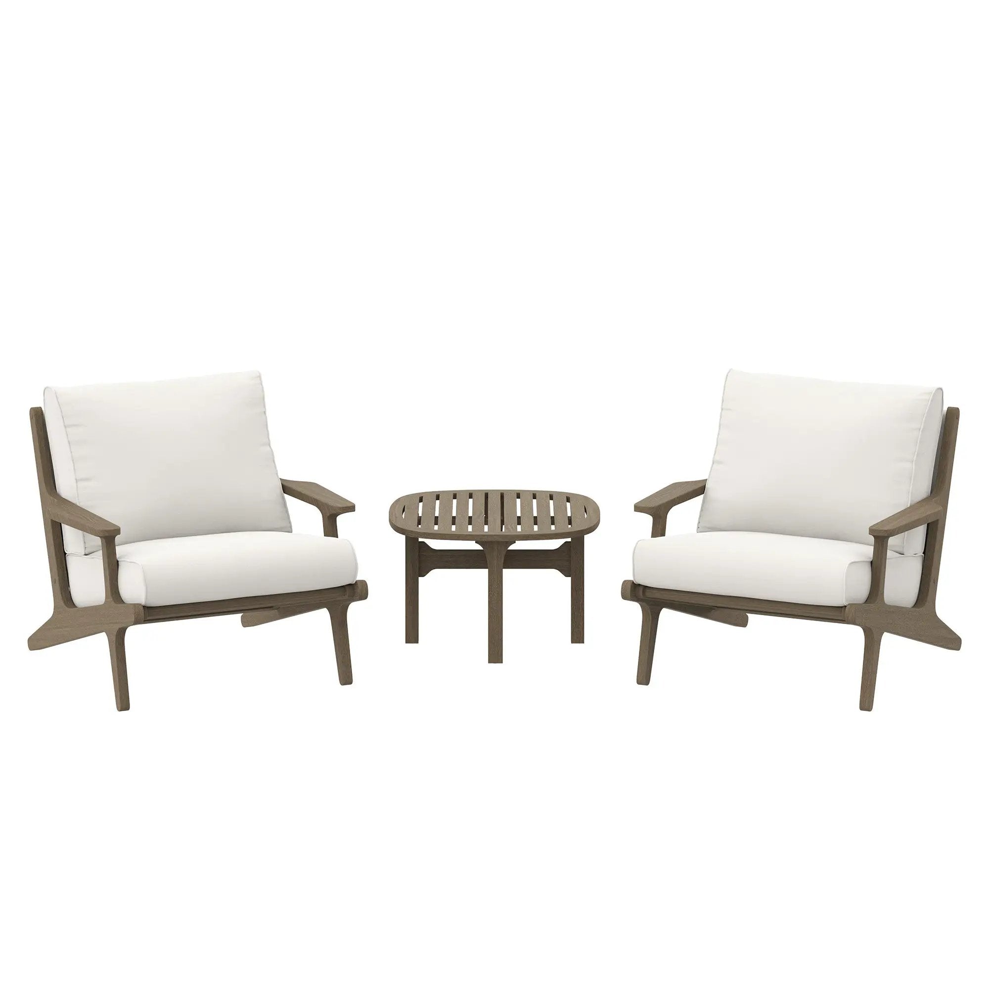 Saratoga 3-Piece Outdoor Patio Teak Wood Furniture Set by HouseOfZazla