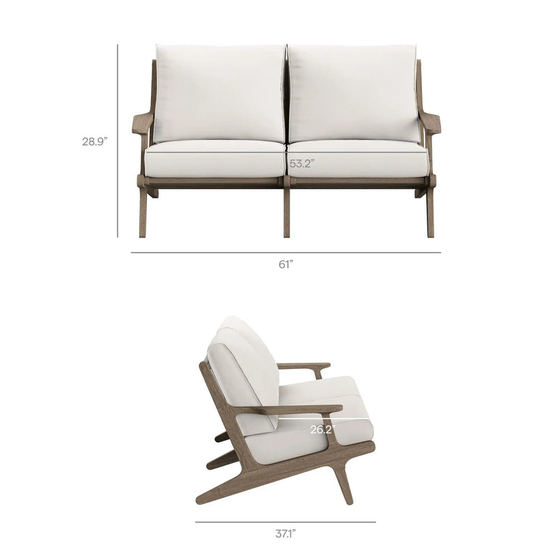 Saratoga 4-Piece Outdoor Patio Teak Wood Furniture Set by Modway by HouseOfZazla