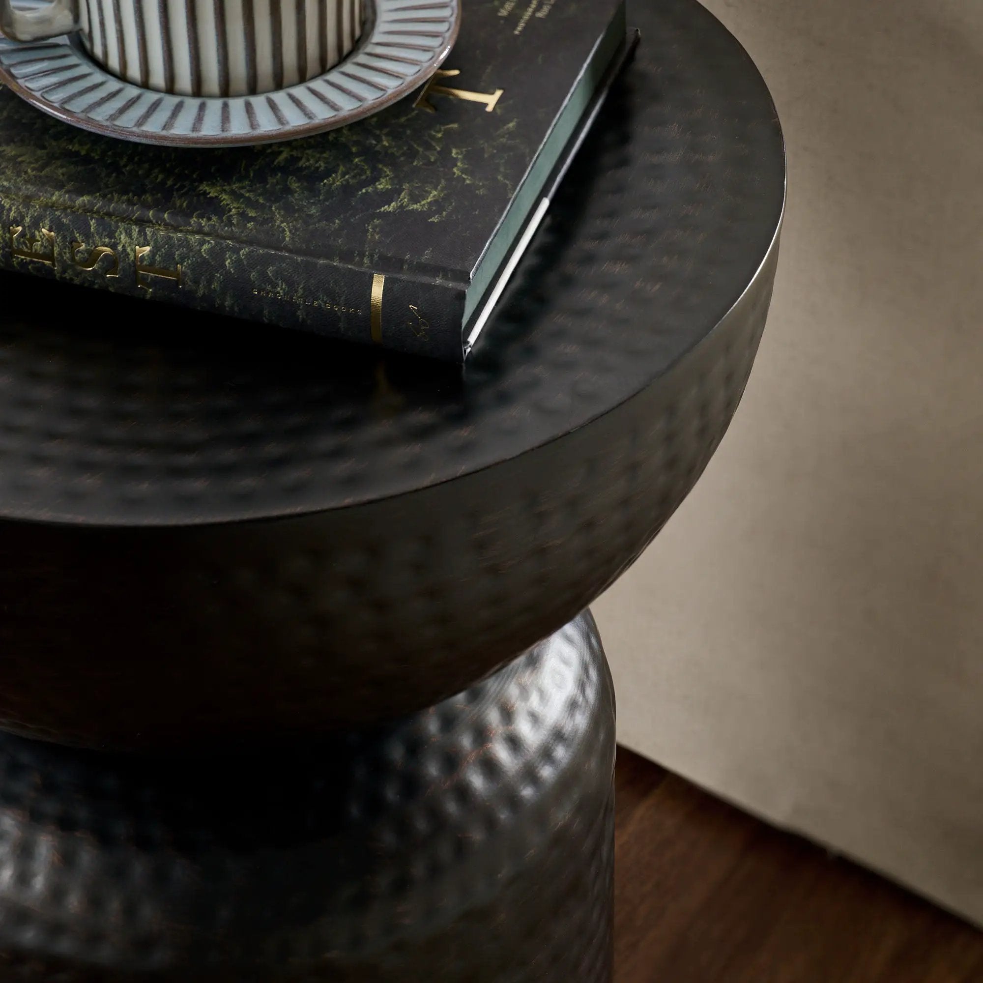 Mella Metal Hammered Side Table by Modway by HouseOfZazla