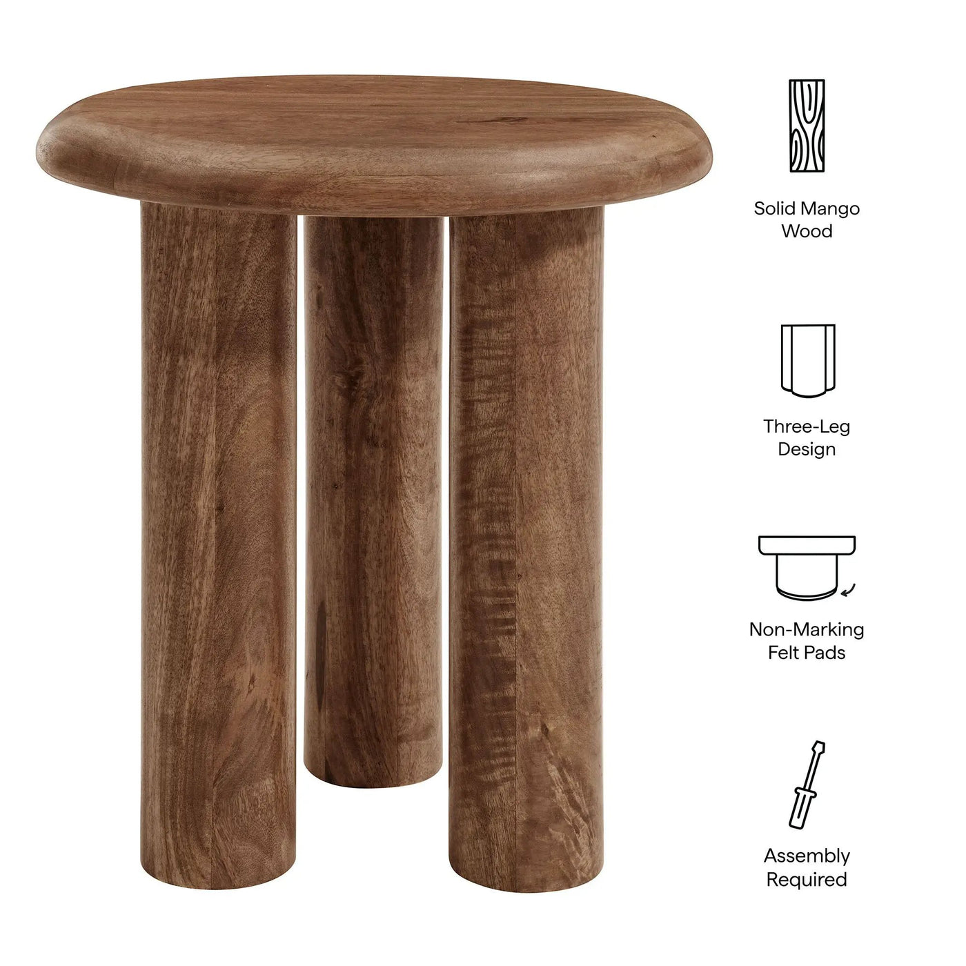 Mavina Mango Wood Side Table by Modway by HouseOfZazla