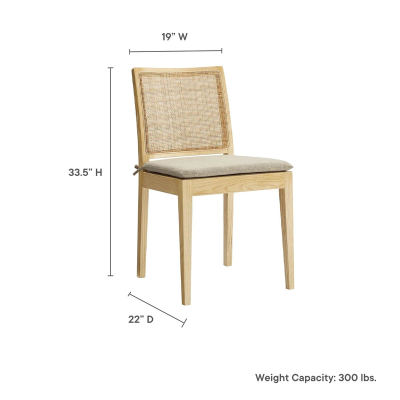 Ovard Wood and Rattan Dining Chair by Modway by HouseOfZazla