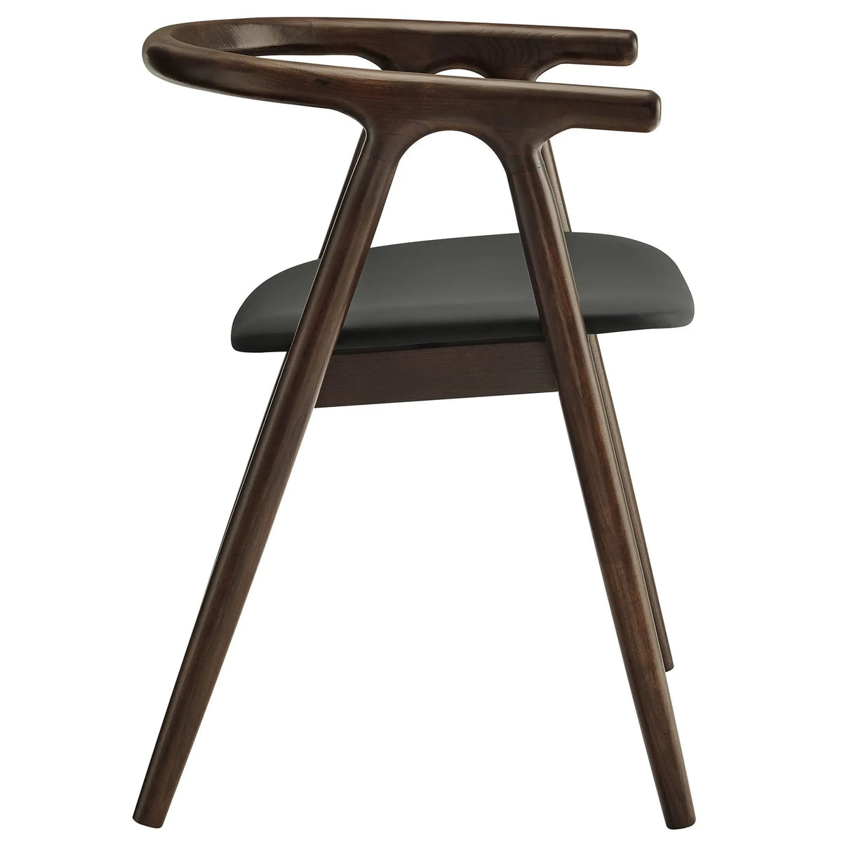 Henry Vegan Leather and Wood Dining Chair by HouseOfZazla