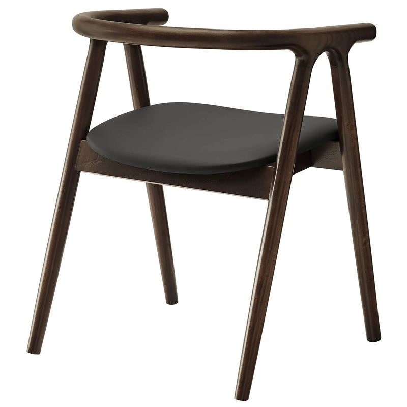 Henry Vegan Leather and Wood Dining Chair by HouseOfZazla