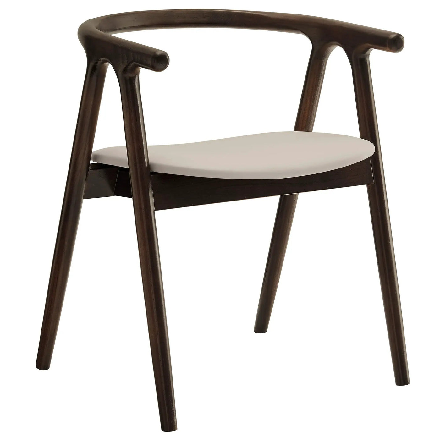 Henry Vegan Leather and Wood Dining Chair by HouseOfZazla