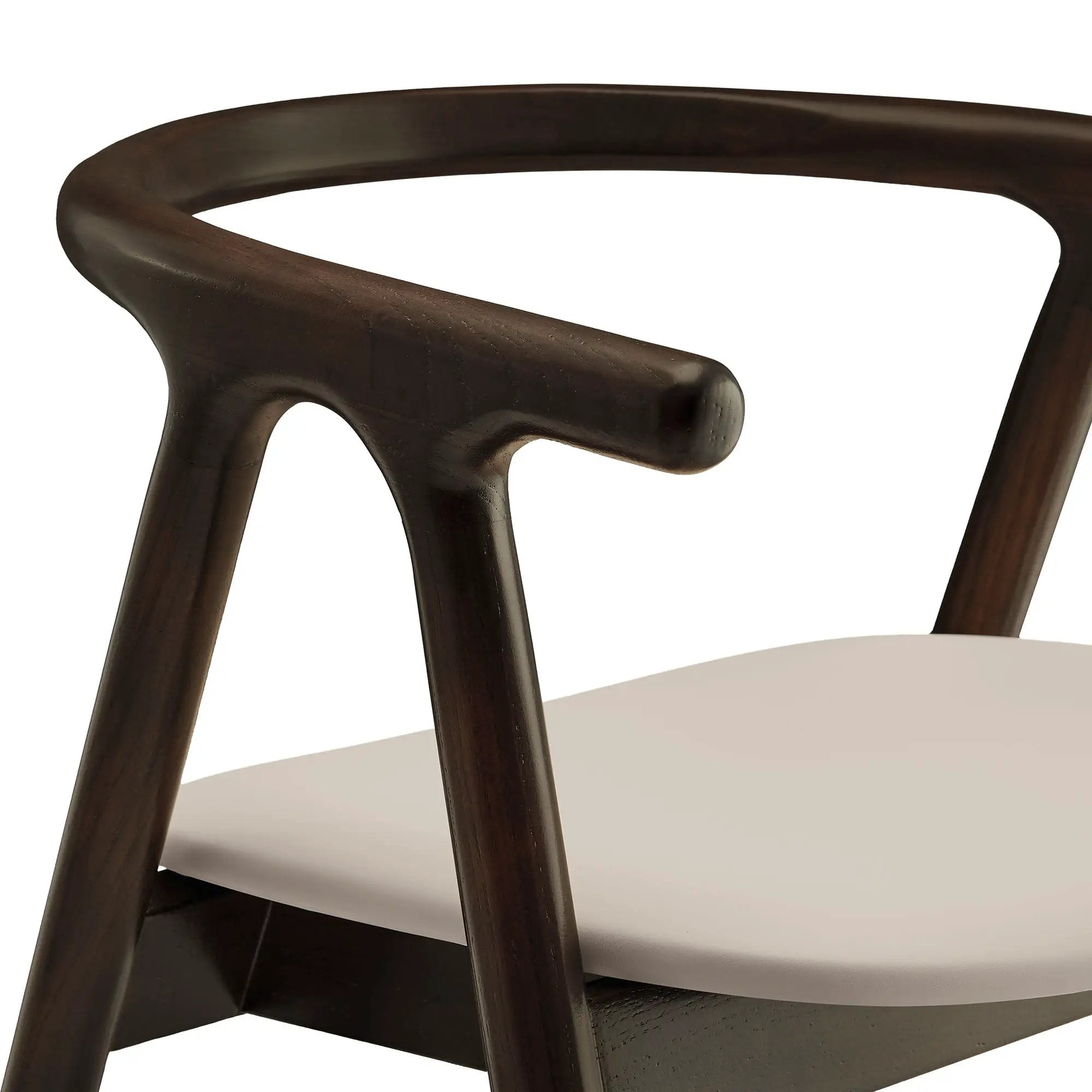 Henry Vegan Leather and Wood Dining Chair by HouseOfZazla