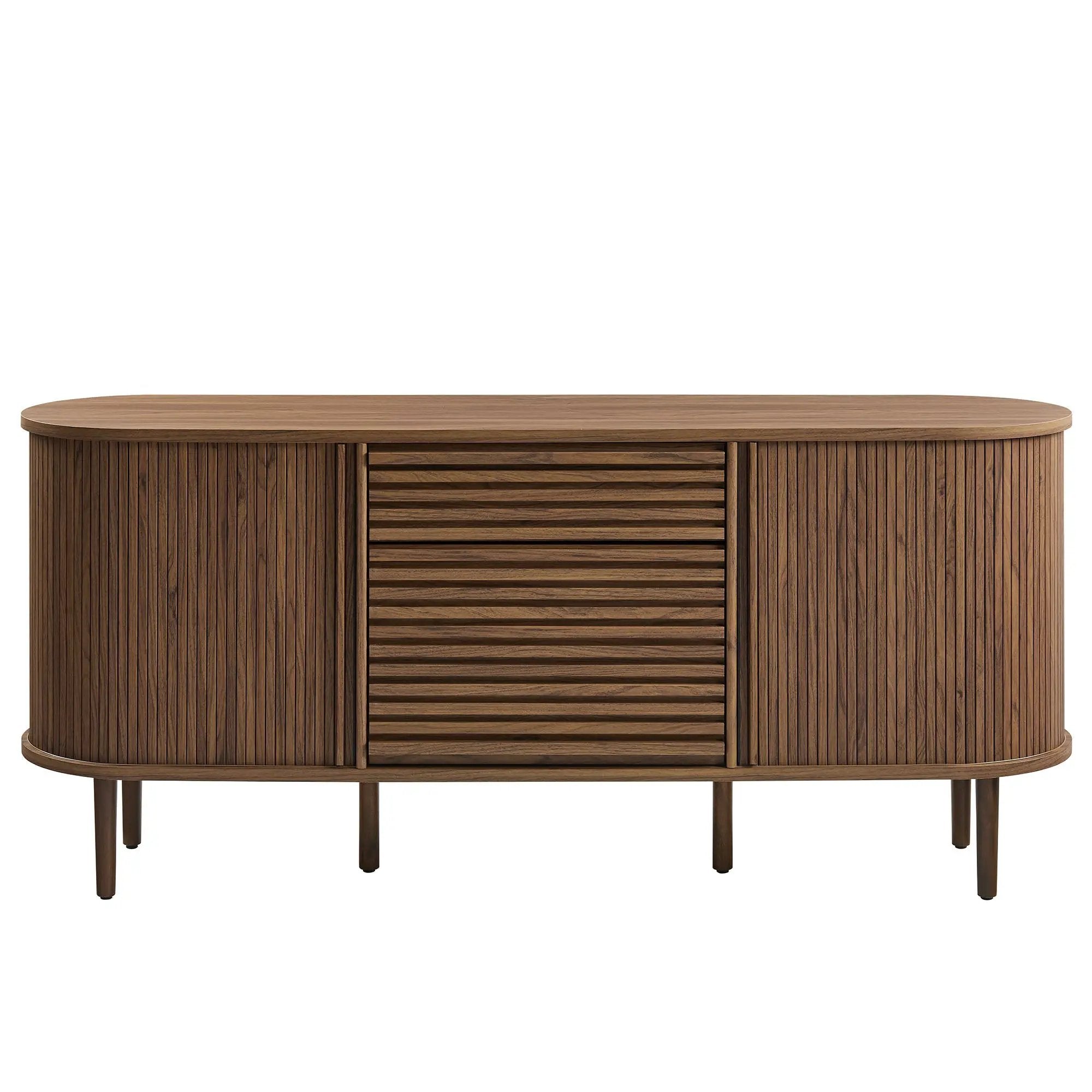 Harlan 67" Fluted Oval Sideboard Cabinet by Modway by HouseOfZazla