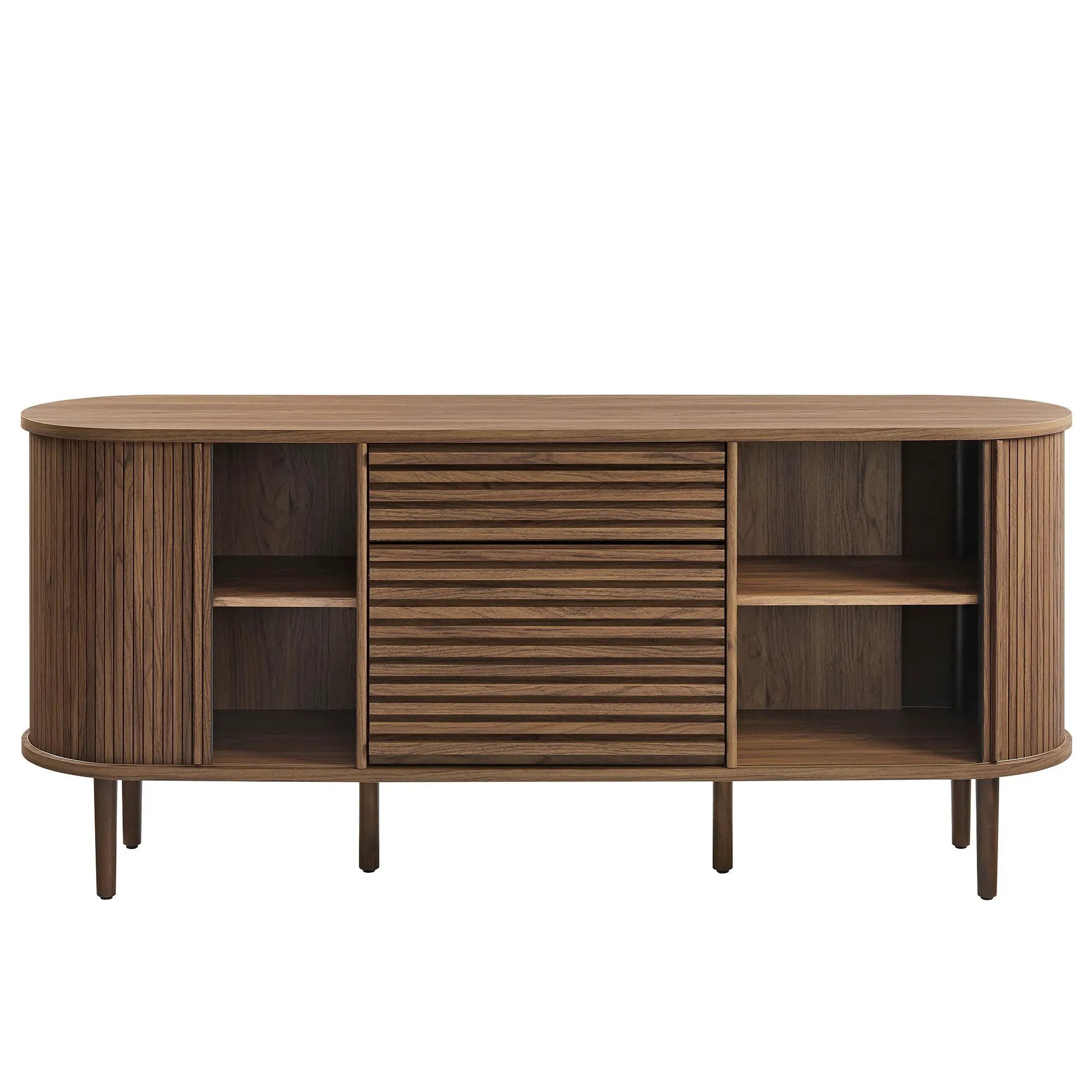 Harlan 67" Fluted Oval Sideboard Cabinet by Modway by HouseOfZazla