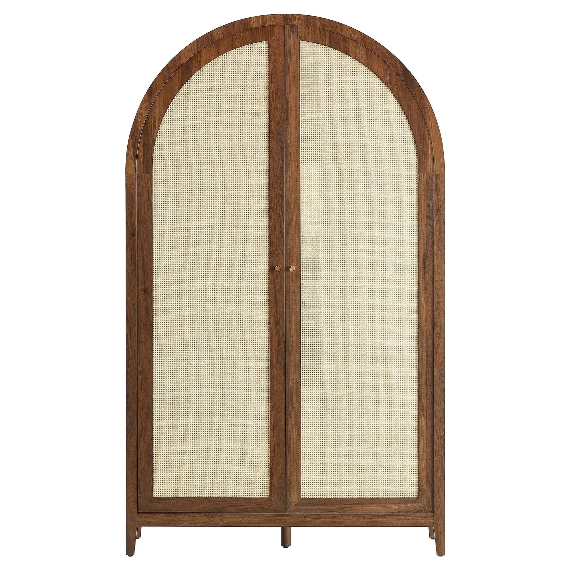 Calista 79" Tall Wide Rattan Arched Storage Cabinet by Modway by HouseOfZazla