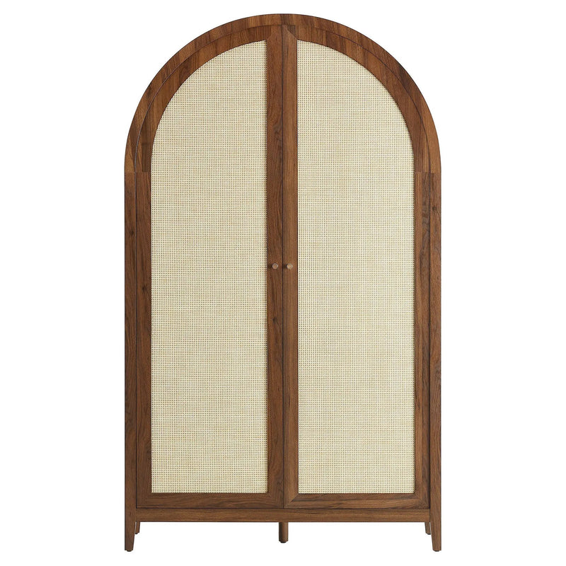 Calista 79" Tall Wide Rattan Arched Storage Cabinet by Modway by HouseOfZazla