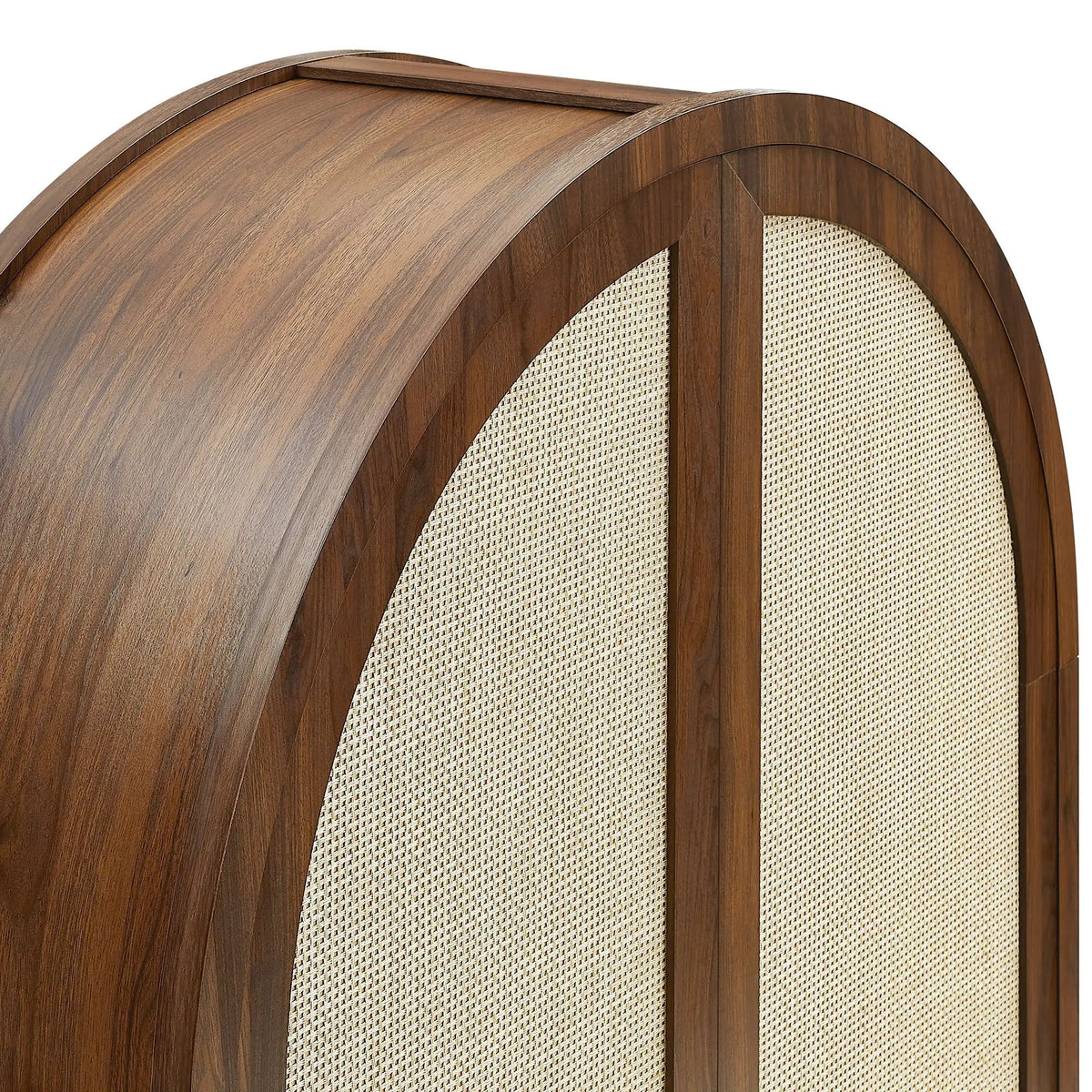 Calista 79" Tall Wide Rattan Arched Storage Cabinet by Modway by HouseOfZazla