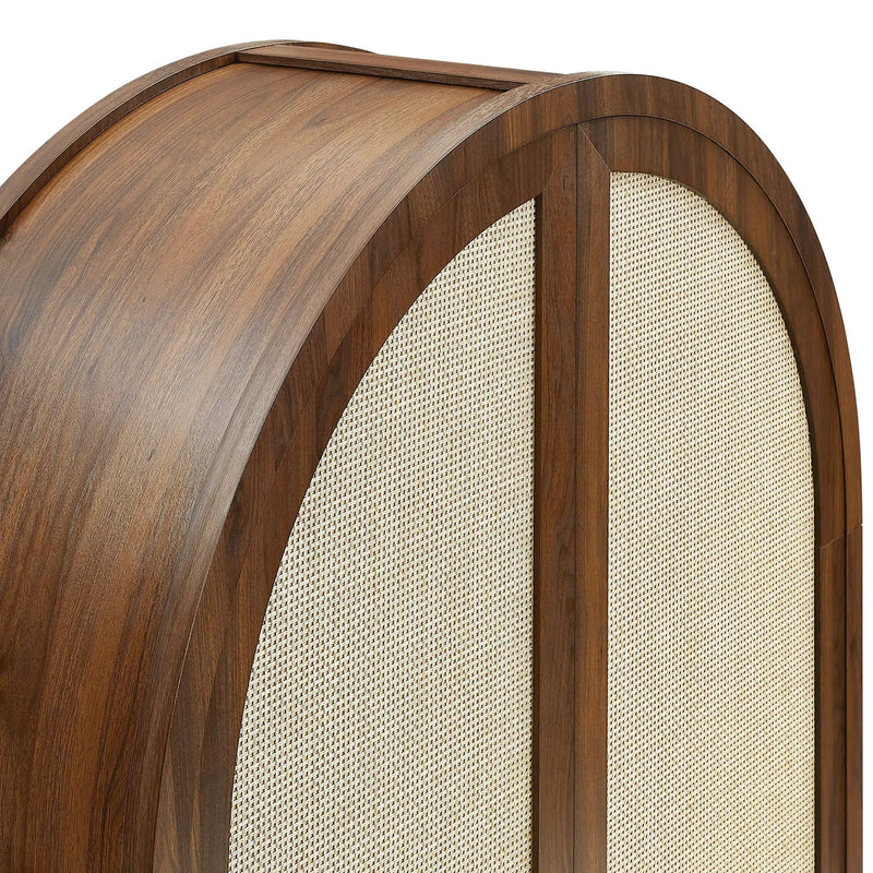 Calista 79" Tall Wide Rattan Arched Storage Cabinet by Modway by HouseOfZazla