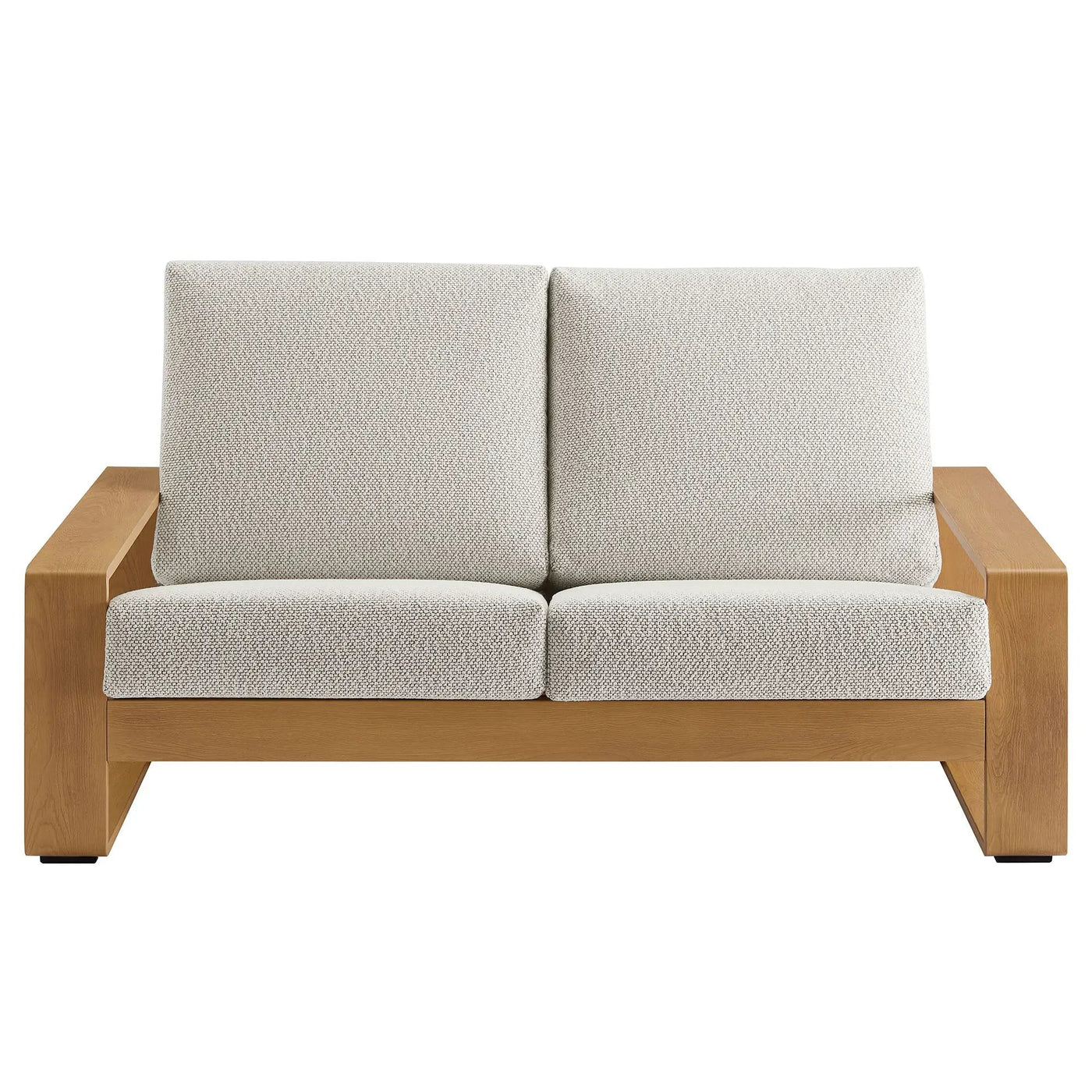 Lirienne Outdoor Patio Aluminum Faux Wood Loveseat by Modway by HouseOfZazla