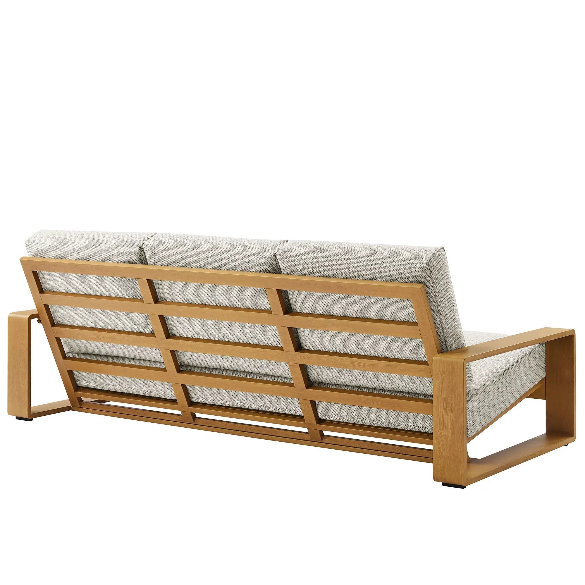 Lirienne Outdoor Patio Aluminum Faux Wood Sofa by Modway by HouseOfZazla