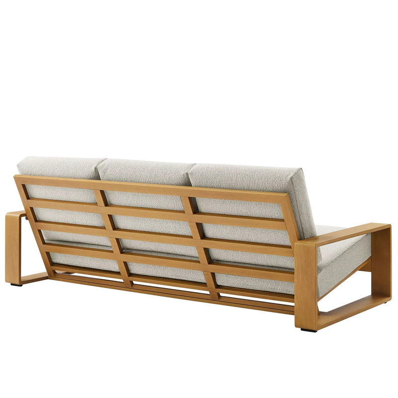 Lirienne Outdoor Patio Aluminum Faux Wood Sofa by Modway by HouseOfZazla