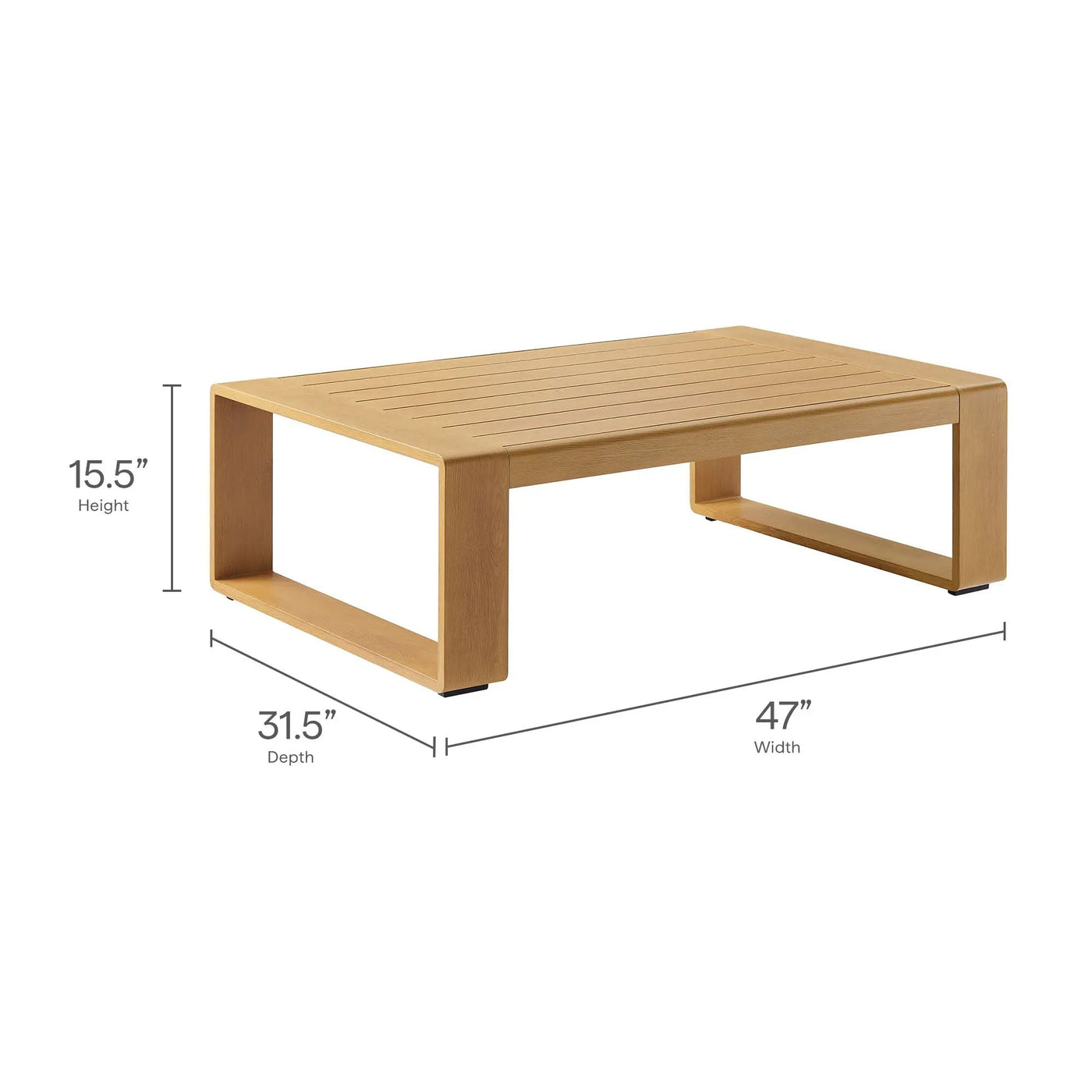 Lirienne 4-Piece Outdoor Patio Aluminum Faux Wood Furniture Set by Modway by HouseOfZazla