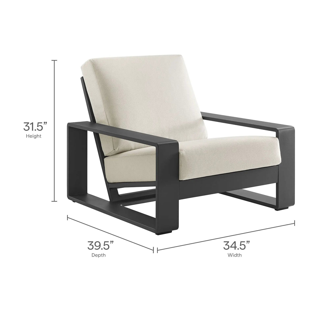 Lirienne Outdoor Patio Aluminum Armchair by Modway by HouseOfZazla