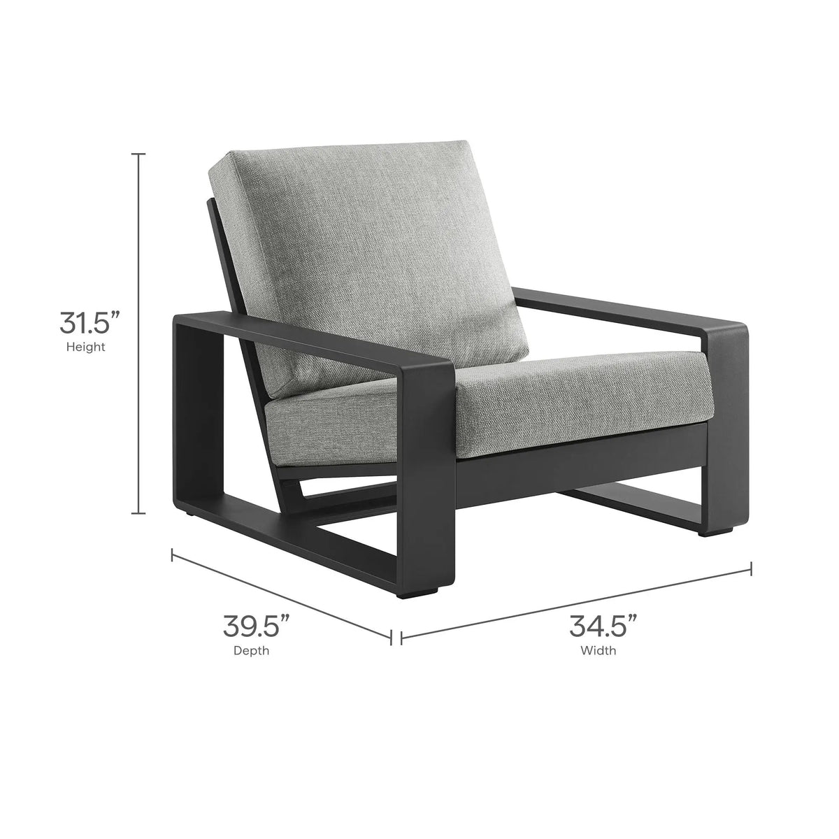 Lirienne Outdoor Patio Aluminum Armchair by Modway by HouseOfZazla