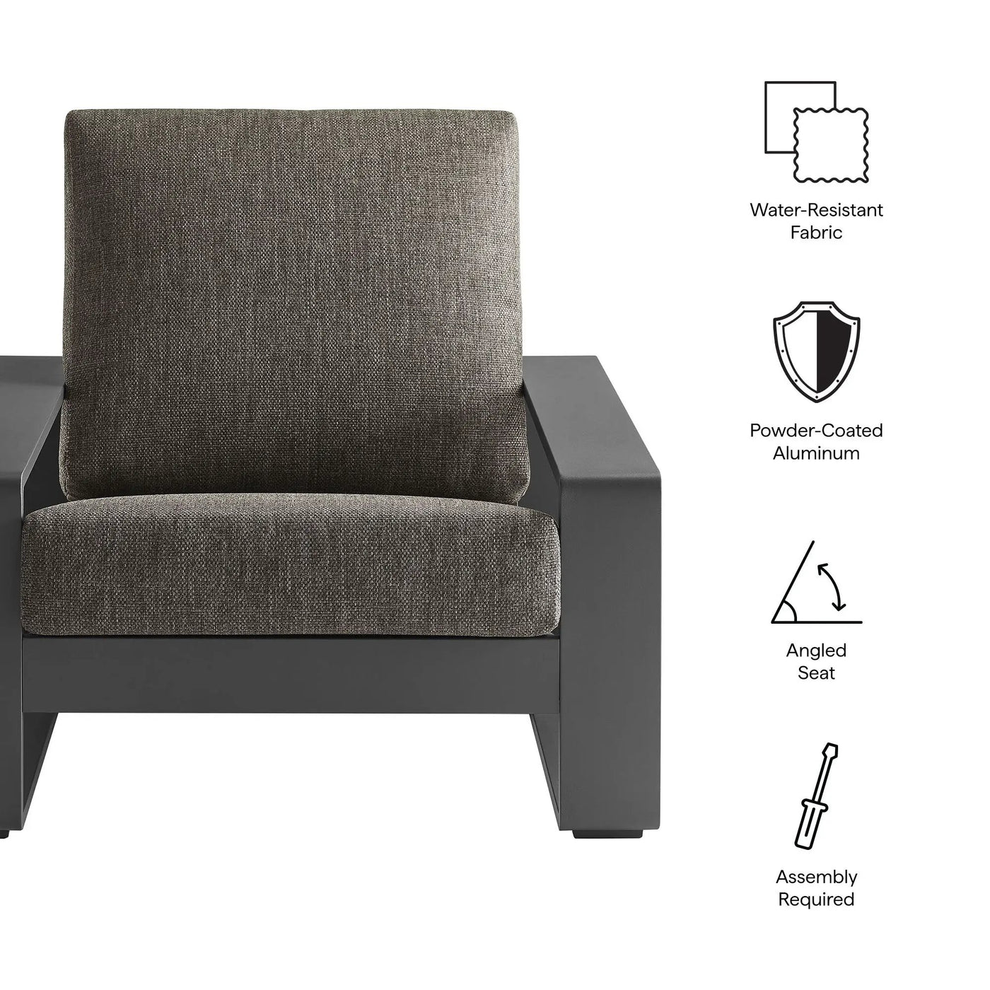 Lirienne Outdoor Patio Aluminum Armchair by Modway by HouseOfZazla