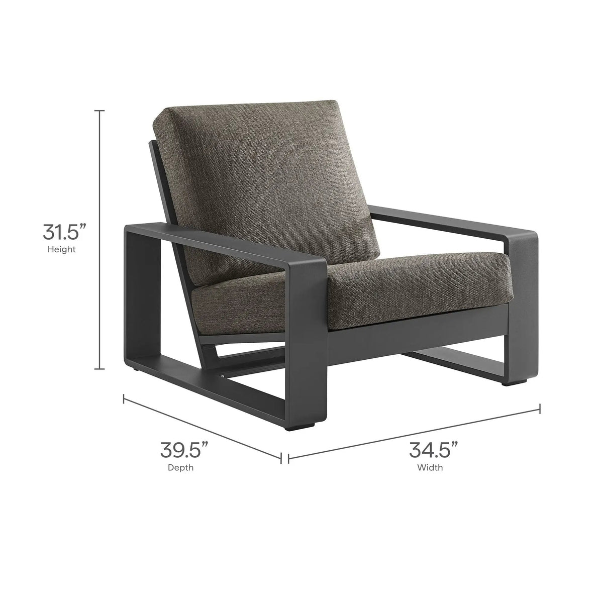 Lirienne Outdoor Patio Aluminum Armchair by Modway by HouseOfZazla
