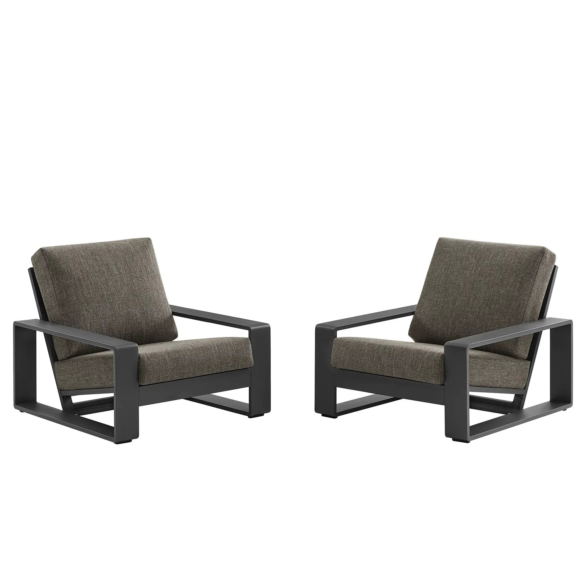 Lirienne Outdoor Patio Aluminum Faux Wood Armchairs Set of 2 by Modway by HouseOfZazla