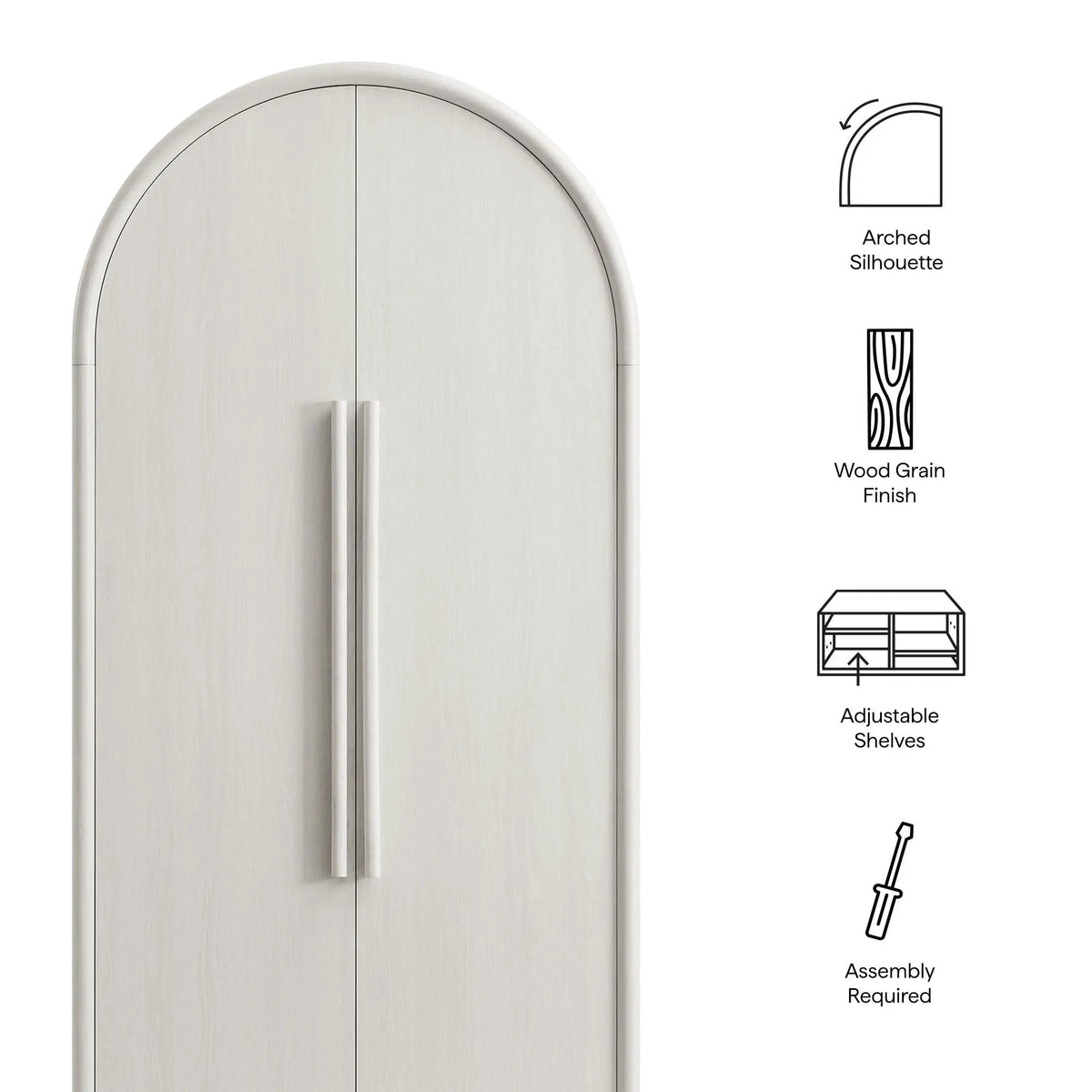 Bellamy Tall Arched Storage Cabinet by Modway by HouseOfZazla