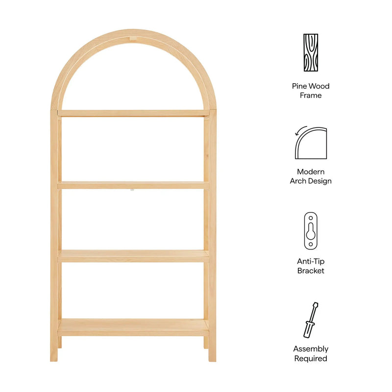 Vexley 72 Inch Large Arched Bookshelf by Modway by HouseOfZazla