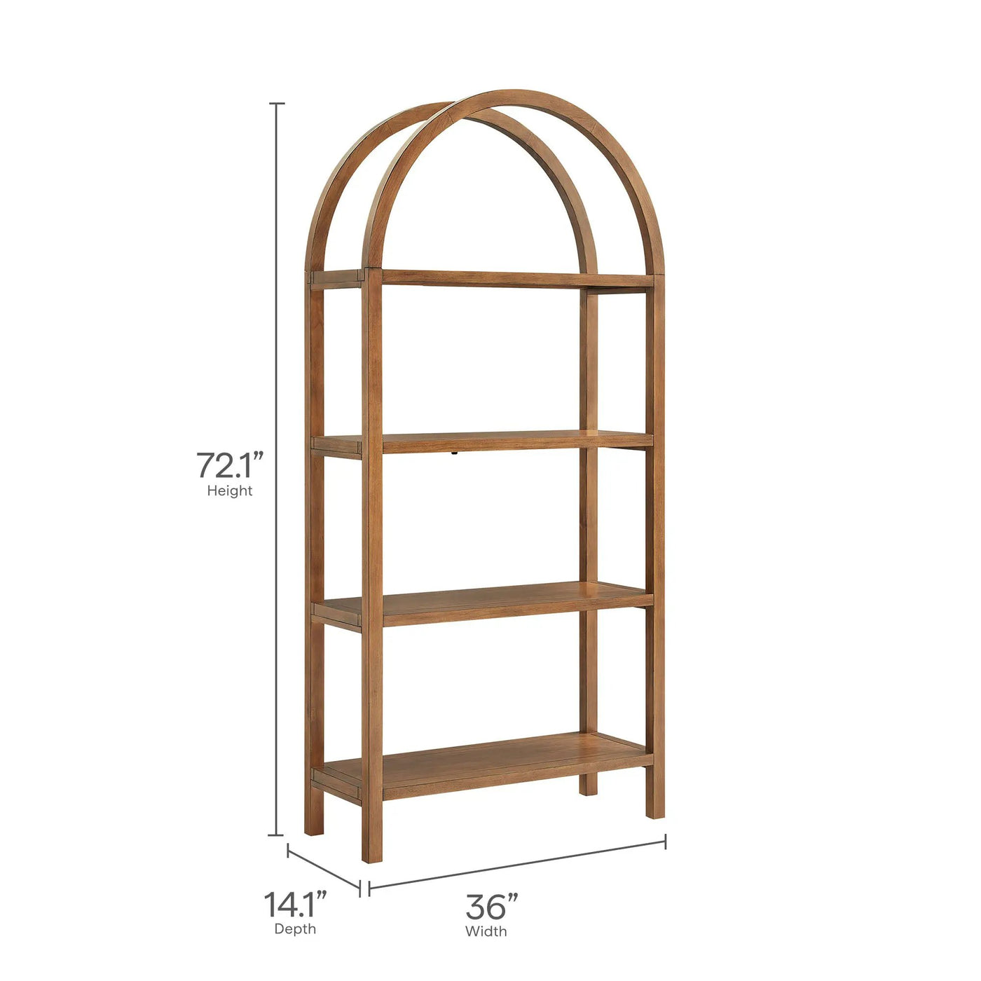 Vexley 72 Inch Large Arched Bookshelf by Modway by HouseOfZazla