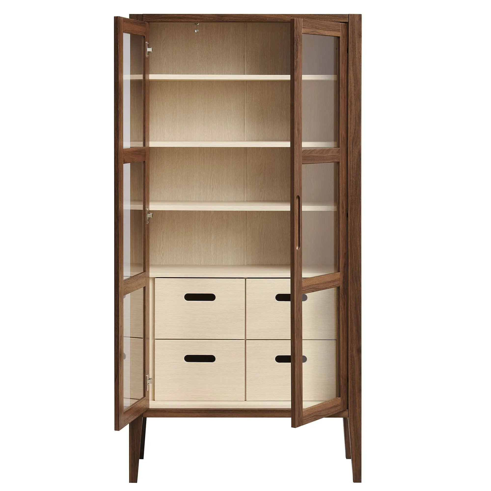 Nell 71" Glass Door Tall Display Storage Cabinet by Modway by HouseOfZazla