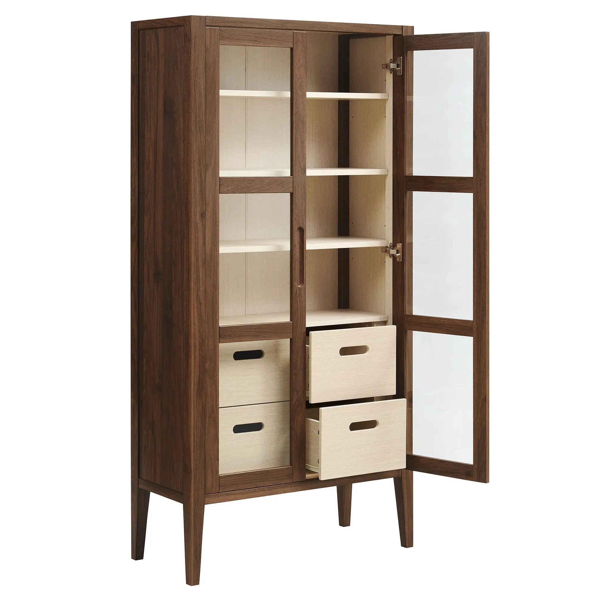 Nell 71" Glass Door Tall Display Storage Cabinet by Modway by HouseOfZazla
