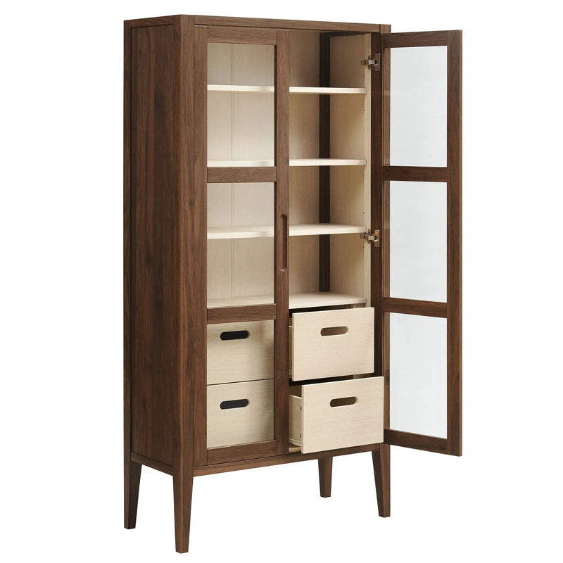 Nell 71" Glass Door Tall Display Storage Cabinet by Modway by HouseOfZazla