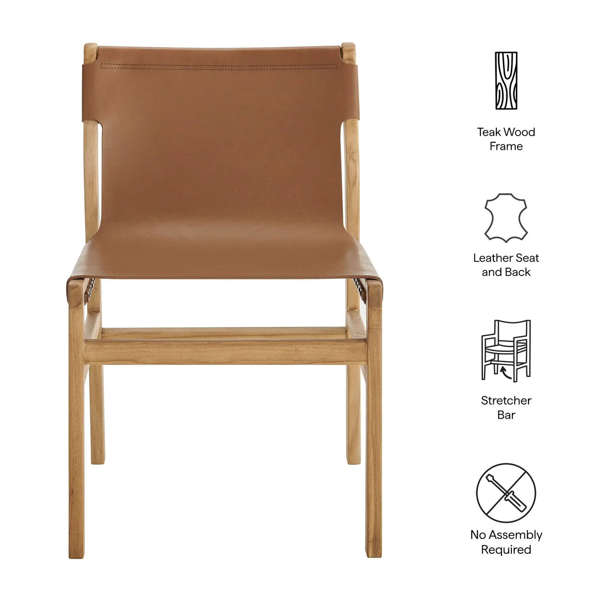 Sonora Leather Dining Side Chair by Modway by HouseOfZazla