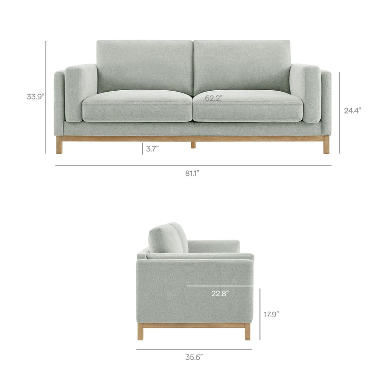 Roscoe 81 Inch Fabric Sofa by Modway by HouseOfZazla