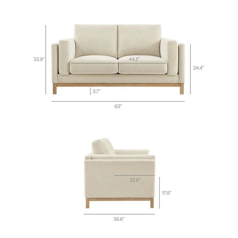 Roscoe 63 Inch Fabric Loveseat by Modway by HouseOfZazla