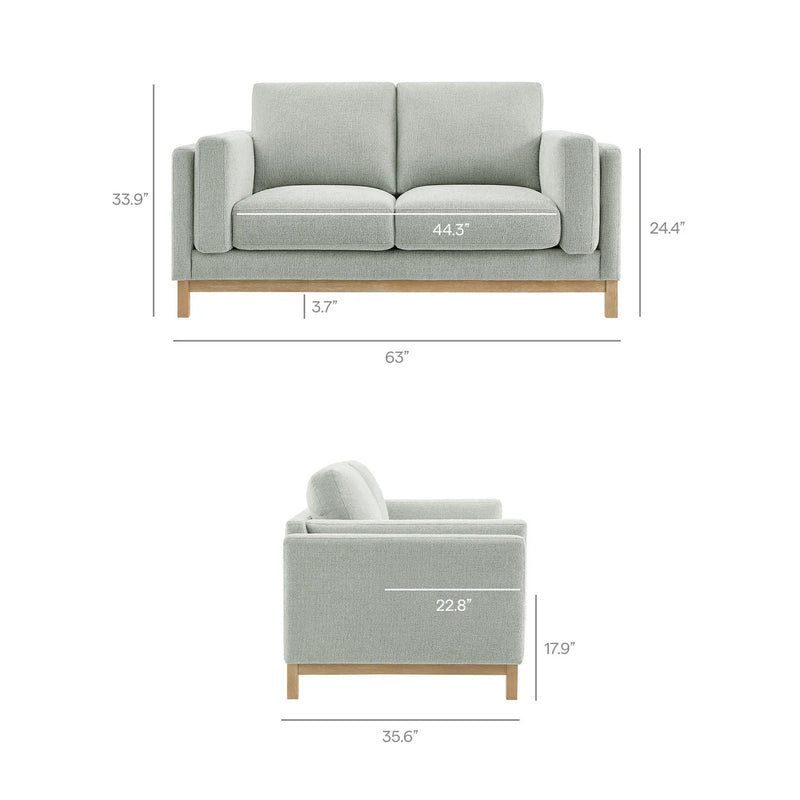 Roscoe 63 Inch Fabric Loveseat by Modway by HouseOfZazla